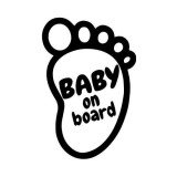 Cumpara ieftin Sticker Decorativ Auto Baby On Board 18 x 12 cm Model 18 Negru, Oem