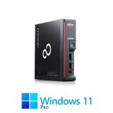 Mini PC Fujitsu ESPRIMO G558, Octa Core i7-9700T, 16GB, SSD, Win 11 Pro