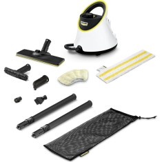 Aparat de curatat cu abur Karcher SC 2 Deluxe, 1.513-400.0, + disposable cloth , 1500W, 3.2Bar, 1L, incalzire 6.5min, Alb/Negru