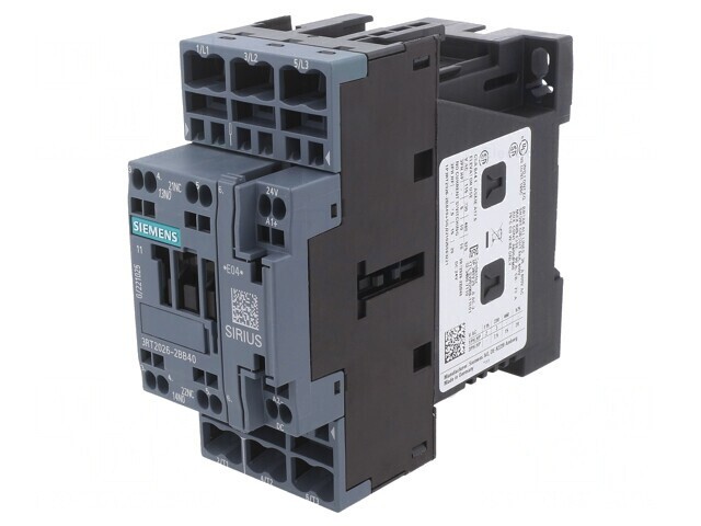 Contactor 3P 24VDC 25A 3RT2026-2BB40