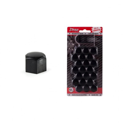 Set capace prezoane 17 mm, culoare Negru foto