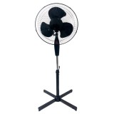 Ventilator electric, cu 3 trepte de viteza, grila de protectie, putere 40W, dimensiuni 60 x 60 x 126-168 cm, reglabil, baza antialunecare, negru