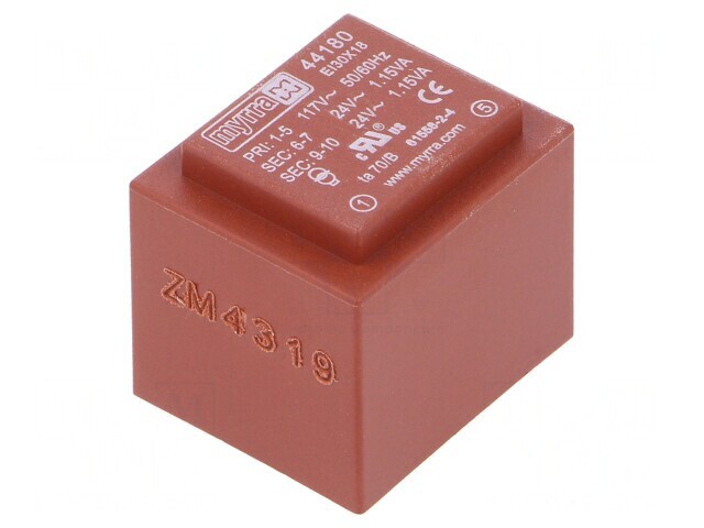 Transformator &Icirc;ncapsulat 2,3VA 117VAC 24V PCB
