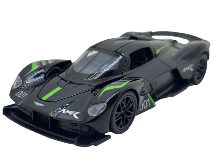 Macheta Aston Martin Valkyrie negru 1:32 replica metal usi rabatabile