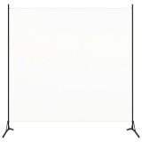 VidaXL Separator de cameră, alb, 175x180 cm, textil