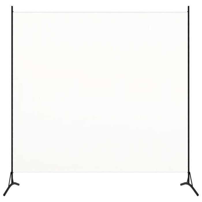 vidaXL Separator de cameră, alb, 175x180 cm, textil