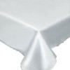 Față de Masă Plastic Transparent 180x130cm cu Dantelă, Dreptunghiulară
