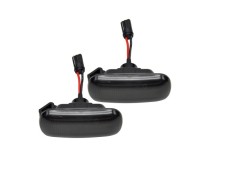 Set lampa semnalizare laterala AUDI A3 (8P), 05.2003-04.2008; A4 (B6/B7), 11.2000-2008; A6 (C5/C6), 06.2001-03.2011, dynamic indicator; LED; fumuriu;