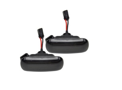 Set lampa semnalizare laterala AUDI A3 (8P), 05.2003-04.2008; A4 (B6/B7), 11.2000-2008; A6 (C5/C6), 06.2001-03.2011, dynamic indicator; LED; fumuriu; foto