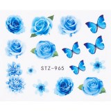 Cumpara ieftin Tatuaj Unghii LUXORISE Flower Rain, STZ-965, LUXORISE Nail Art