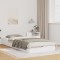 vidaXL Cadru de pat de podea Alb 90 x 220 cm Lemn masiv de pin 873413