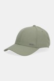 BOSS șapcă de baseball din amestec de l&acirc;nă culoarea verde, 50544408