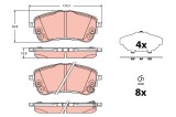 TRW GDB2345 set placute frana,frana disc