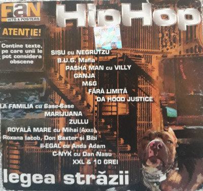 CD Hip-Hop Legea Străzii, original, la plic special, plicul e taiat foto