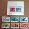 TIMBRE ROMANIA MNH LP847+848/1974CENTENARUL UPU SERIE SIMPLA+COL DANT NUMEROTATA