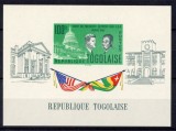 TOGO, KENNEDY - COLIȚĂ MNH IMPERF., Nestampilat