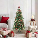 vidaXL Brad de Crăciun artificial cu ramuri articulare Verde 120 cm 3397401