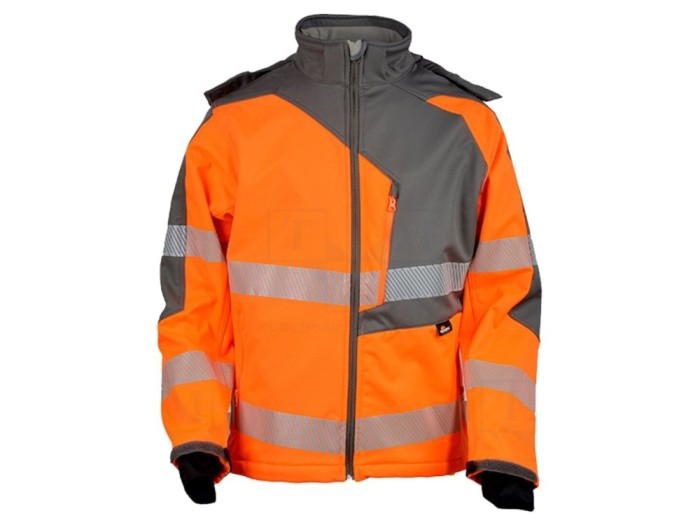 Bluză softshell avertizare portocaliu-gri