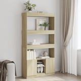 Gossi dulap inalt, stejar sonoma, 92x33x180 cm, lemn prelucrat
