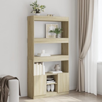 Gossi dulap inalt, stejar sonoma, 92x33x180 cm, lemn prelucrat foto