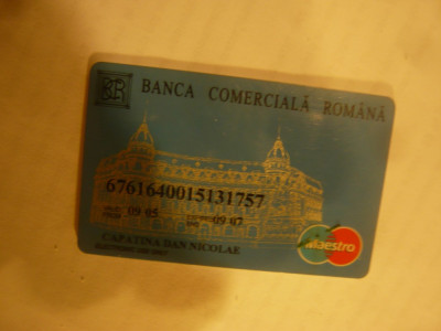 Cartela Banca Comerciala Romana 2005 foto