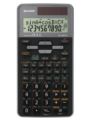 Calculator Stiintific, 10 Digits, 400+ Functii, 161x80x15 Mm, Dual Power, Sharp El-520tggy - Gri foto