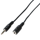Poss Cablu Audio Jack M/F 5M 3.5MM Negru PSAUD04, General