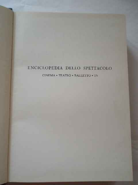 Enciclopedia Dello Spettacolo - Necunoscut ,267204