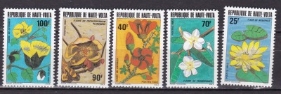 Volta 1982 flori MI 871-875 MNH foto