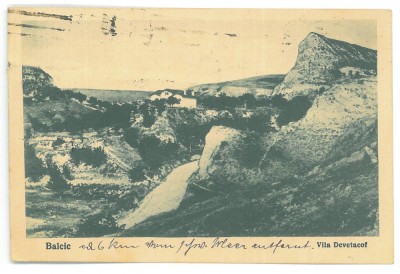 2674 - BALCIC, Vila Devetacof, Romania - old postcard - used - 1924 foto