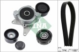 INA 529 0401 10 Set curea transmisie cu caneluri
