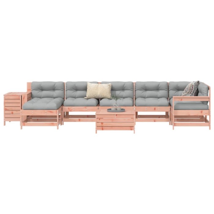 vidaXL Set canapele grădină, 9 piese, lemn masiv brad douglas 3250658