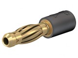 Adaptor Banană 4mm Negru Aurit 25A