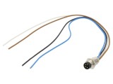 Conector M8 tată, 4 pini, 4A, 60V, IP67, BINDER 718