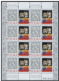 Polonia, magazin filatelic, coala cu 8 viniete, 2010, Nestampilat