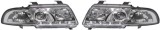 Set faruri tuning Audi A4 Sedan 1999-2000/Avant 1999-2001 BestAutoVest day time running light , negru-transparent