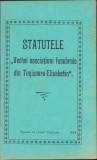 C1135 Statutele Vechei asociațiuni funebrale din Timișoara-Elisabetin, 1901, Tiparitu la &bdquo;Uni&oacute;&rdquo; Timisorii