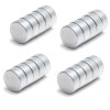Set 20 magneti foarte puternici, gri, disc, simplu, 15 mm X 4 mm