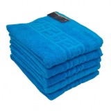 Set 3x Prosop de baie 70x130cm Model Asia Greek 480gr/mp 42584ET Blue JGR Bumbac