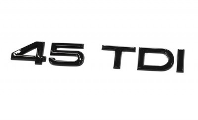 Emblema Hayon Spate Oe Audi 45 TDI Tuning Exclusive Black 8W0853744CT94 foto