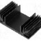 Radiator extrudat, aluminiu, 37.5mm x 65mm, neagra, FISCHER ELEKTRONIK - SK 48 37,5 SA
