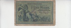 B11 5 - Bancnota foarte veche - Germania - 5 marci - 1904