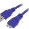 Cablu USB 3.0 A la Micro B 1,8m Albastru
