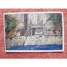 Carte postala, placa memoriala Tabulka Traiana, perioada interbelica