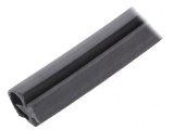 Bandă neagră cu buton standard 100m 230VAC 24VDC -20&divide;55&deg;C