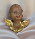 FIGURINA VECHE DIN CERAMICĂ CU &Icirc;NGERAȘ