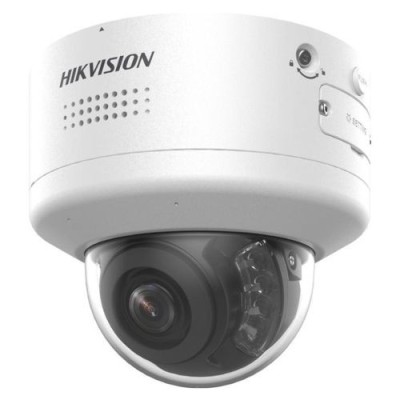 Camera IP Dome PTRZ Hikvision, 4K 8MP, ColorVu, lentila motorizata 2.8 - 12 mm, IR 40m, lumina alba 40m, difuzor, microfon, alarma, IP66, IK10 - DS-2C foto