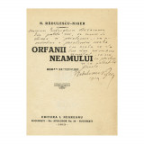 N. Rădulescu-Niger, Orfanii Neamului, 1913, cu dedicație pentru Eufrosina Constantin Bălăcescu