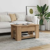VidaXL Masuta de cafea Artisan Stejar 79x49x41 cm Lemn prelucrat