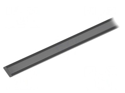 Profil Aluminiu Argintiu 2m pentru Module LED foto